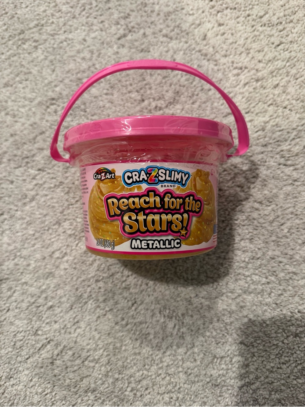 Cra-Z-Slimy Reach for the Stars Metallic Slime - Pink